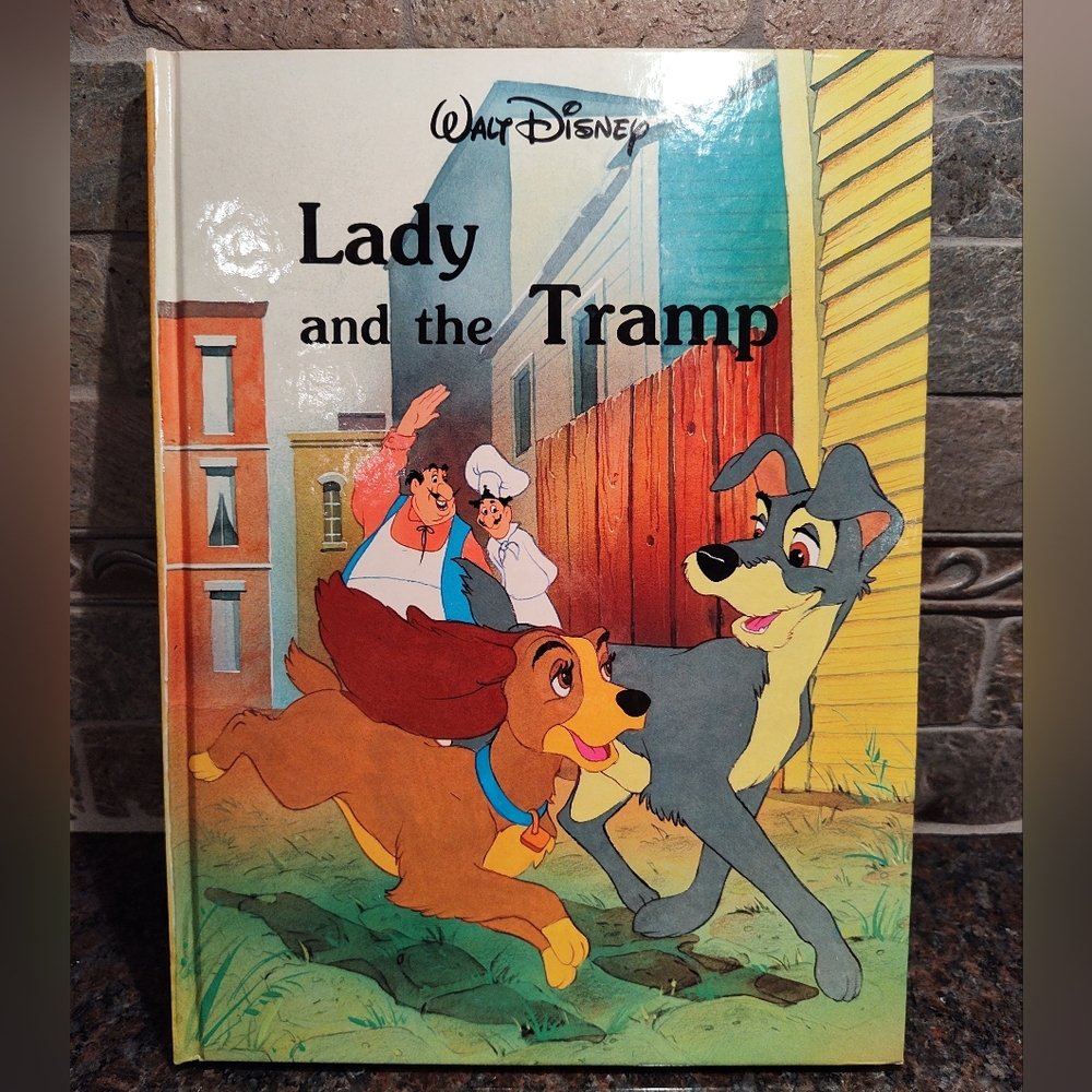 Disney Lady and the Tramp Vintage Illustrated Book
